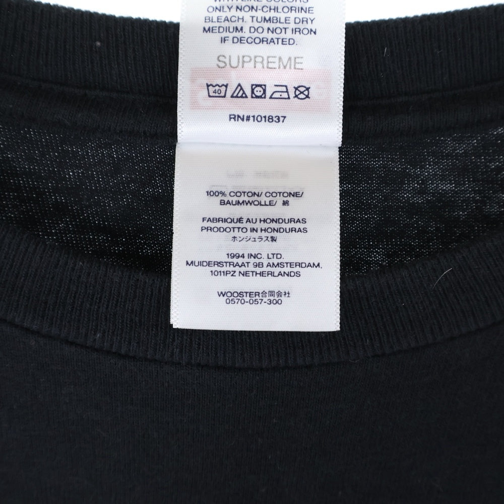 SUPREME(シュプリーム) 25SS Tape Tee バックロゴ半袖Tシャツ ブラック