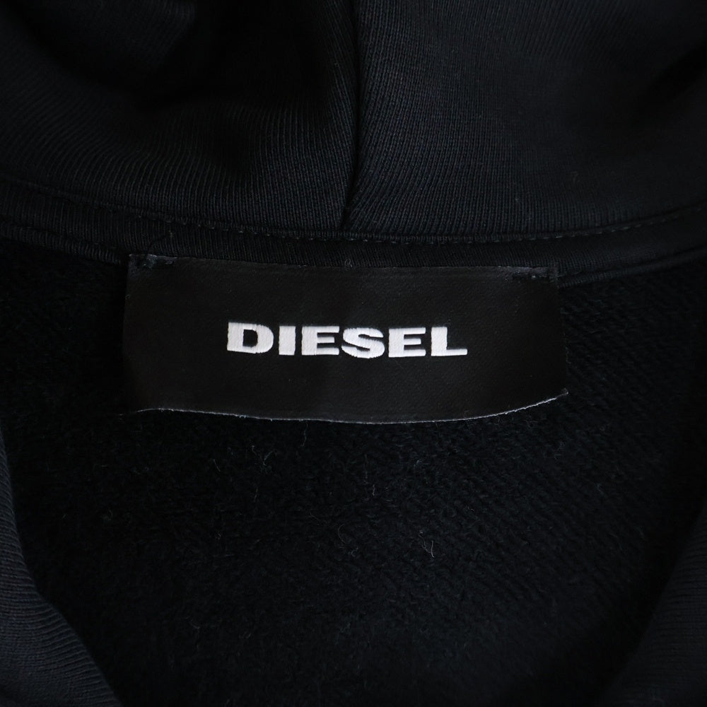 DIESEL(ディーゼル) HAUTE KULTUR HOODIE オート カルチャー ジップアップフーディー パーカー ブラック/レッド