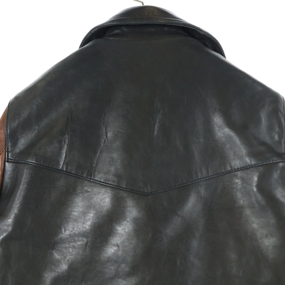 Lewis Leathers(ルイスレザー) ×COMME des GARCONS LIGHTNING TIGHT FIT コムデギャルソン ライトニング タイトフィット レザージャケット ブラック