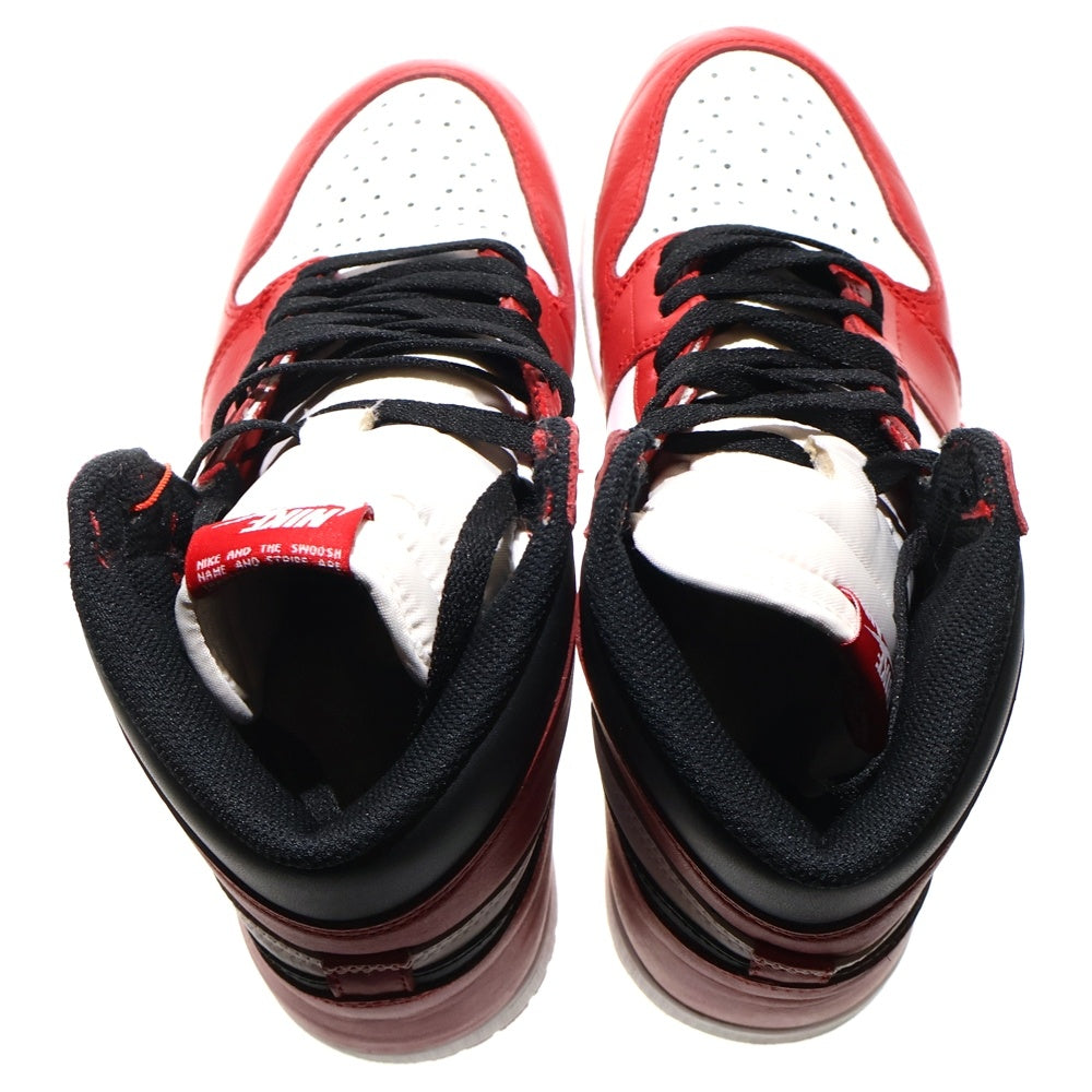NIKE(ナイキ) 【観賞用 2015年製】 AIR JORDAN1 RETRO HIGH エアジョーダン1 シカゴ ハイカットスニーカー レッド US10/28cm 555088-101