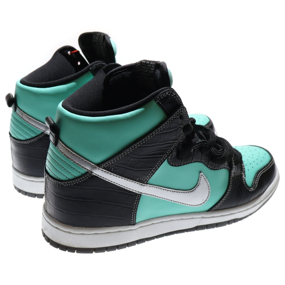 NIKE SB(ナイキエスビー) 【観賞用 2013年製】 ×Diamond Supply DUNK HIGH PRM SB ダイヤモンド サプライ ダンク ティファニー ハイカットスニーカー ブルー US10/28cm 653599-400