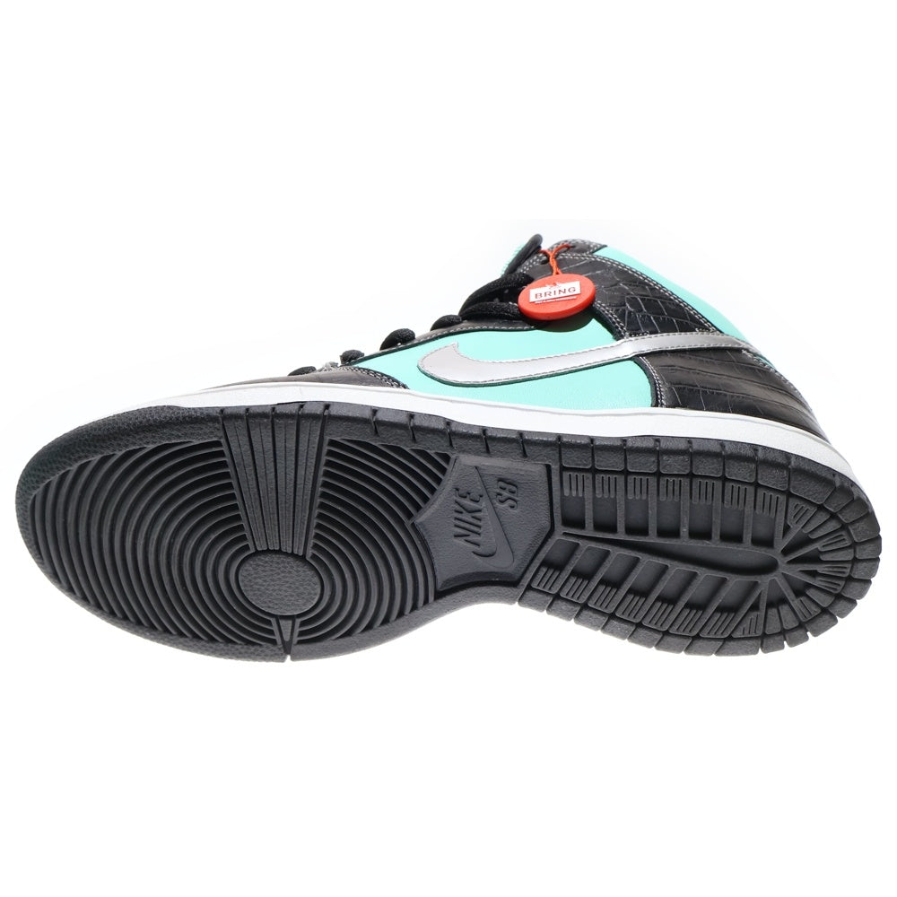 NIKE SB(ナイキエスビー) 【観賞用 2013年製】 ×Diamond Supply DUNK HIGH PRM SB ダイヤモンド サプライ ダンク ティファニー ハイカットスニーカー ブルー US10/28cm 653599-400