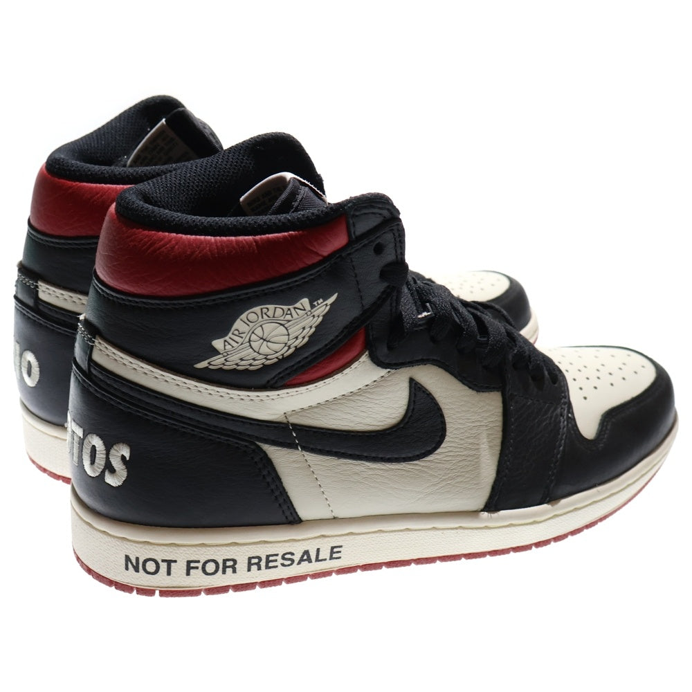 NIKE(ナイキ) AIR JORDAN1 RETRO HIGH OG Not For Resale エアジョーダン1 ノットフォーリセール ハイカットスニーカー ホワイト/ブラック US10/28cm 861428-106