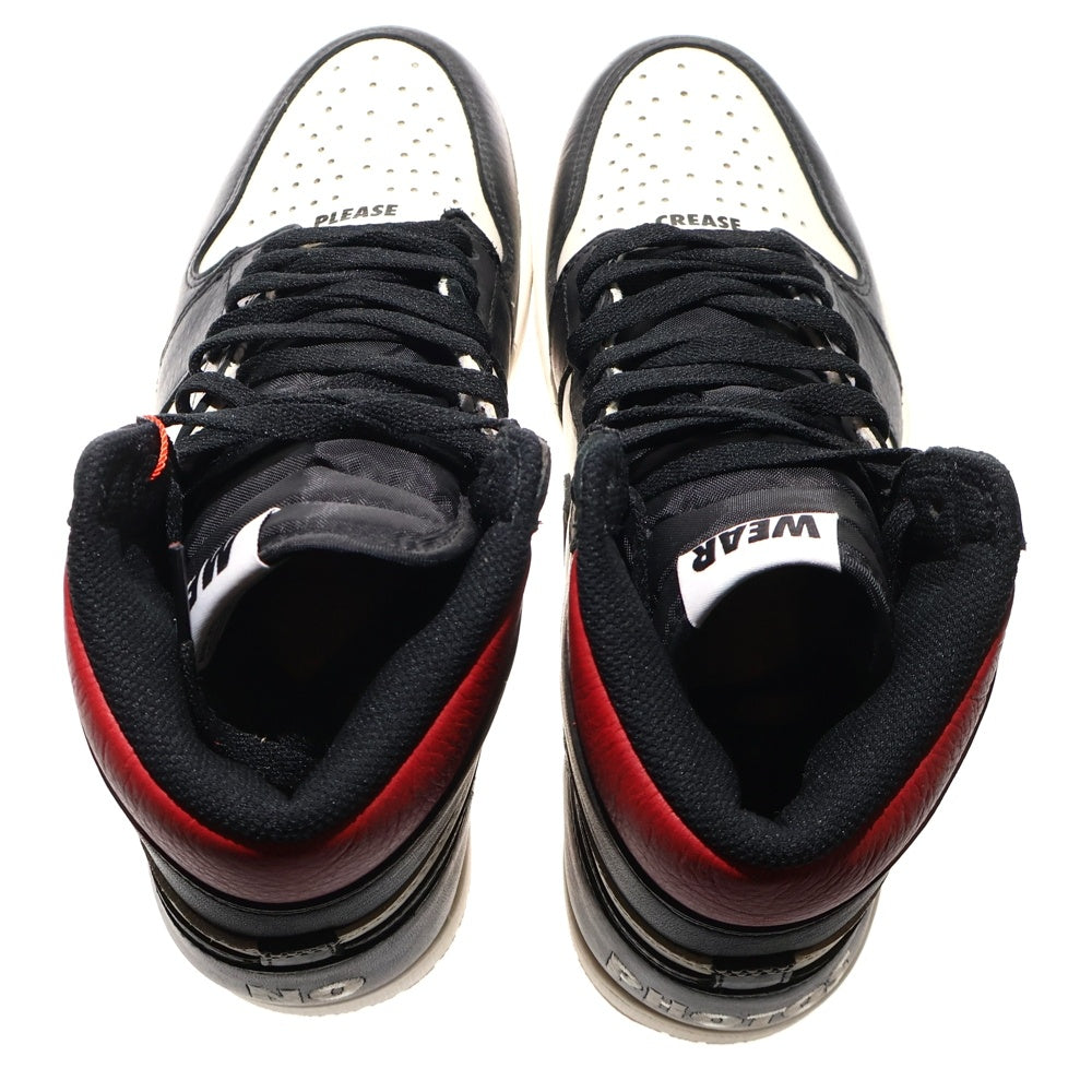 NIKE(ナイキ) AIR JORDAN1 RETRO HIGH OG Not For Resale エアジョーダン1 ノットフォーリセール ハイカットスニーカー ホワイト/ブラック US10/28cm 861428-106