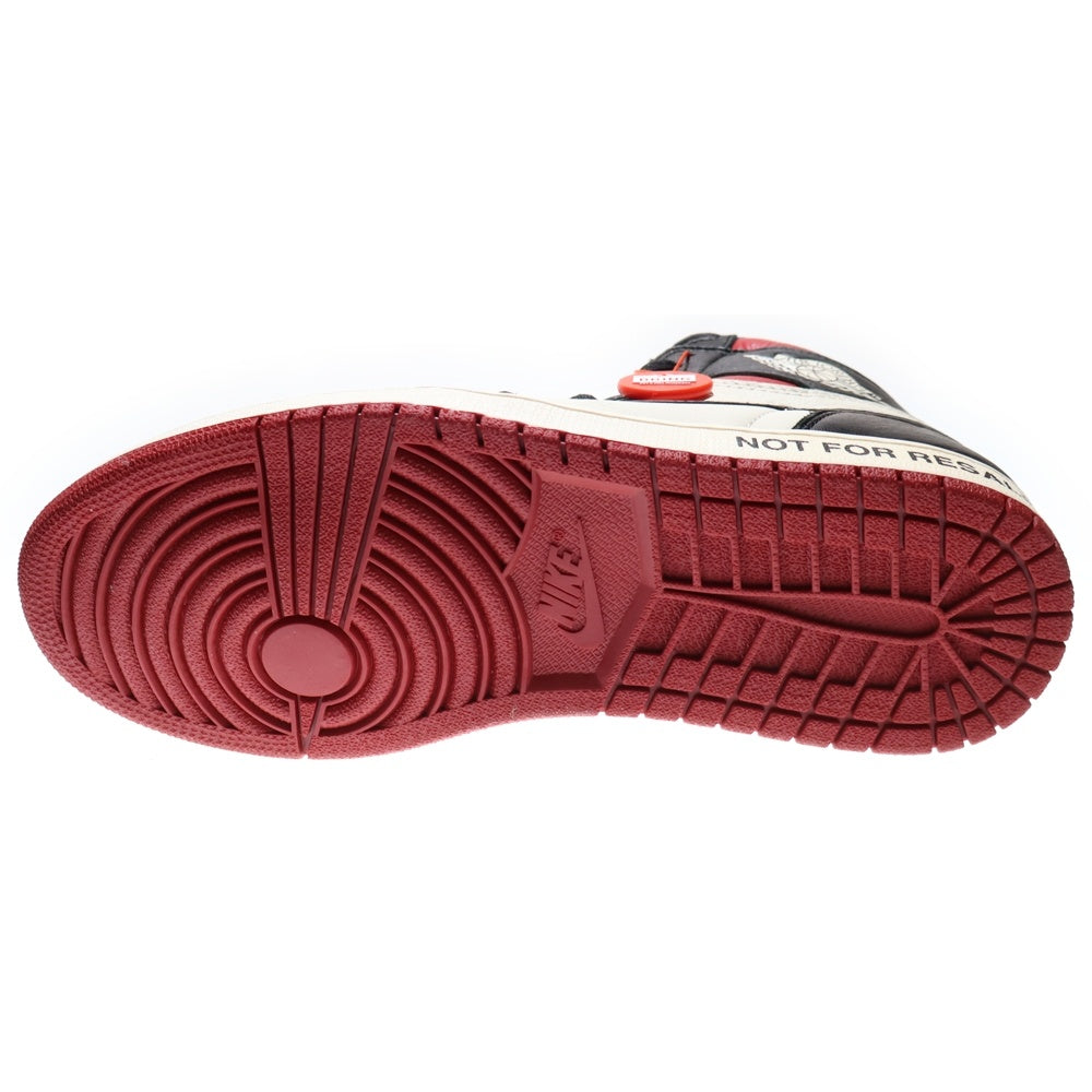 NIKE(ナイキ) AIR JORDAN1 RETRO HIGH OG Not For Resale エアジョーダン1 ノットフォーリセール ハイカットスニーカー ホワイト/ブラック US10/28cm 861428-106