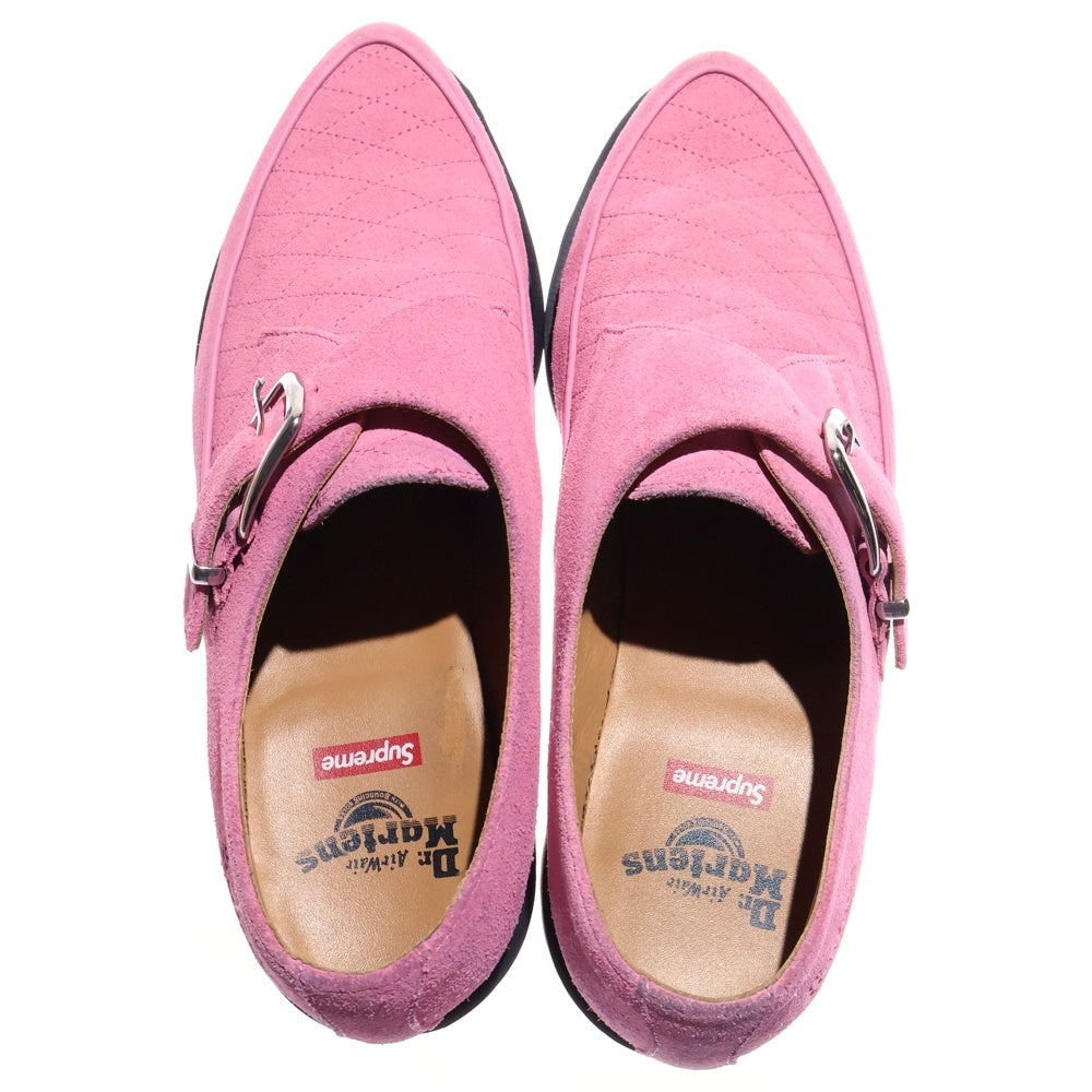 SUPREME(シュプリーム) 17SS ×Dr. Martens Rousden ドクターマーチン ラウスデン スウェードローカットシューズ ローファー ピンク 22909650