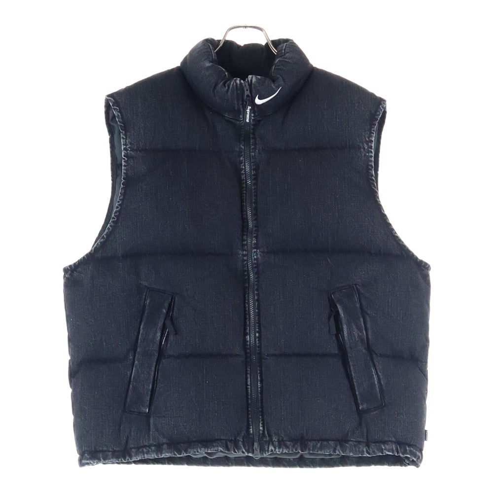 SUPREME(シュプリーム) 24SS ×NIKE Denim Puffer Vest ナイキ デニムパッファーベスト グレー FQ0344-010