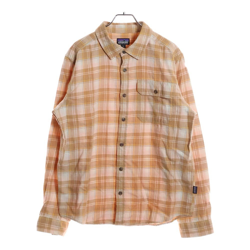 PATAGONIA(パタゴニア) 22SS 長袖チェックシャツ ネルシャツ オレンジ 42410SP22