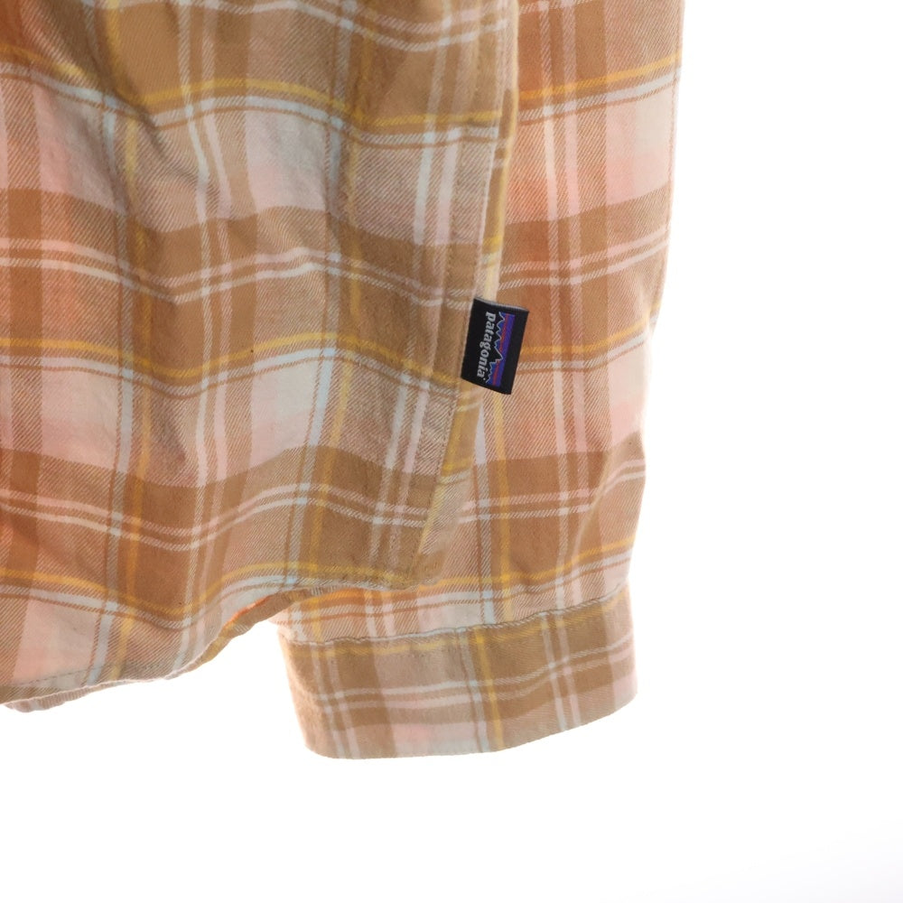 PATAGONIA(パタゴニア) 22SS 長袖チェックシャツ ネルシャツ オレンジ 42410SP22