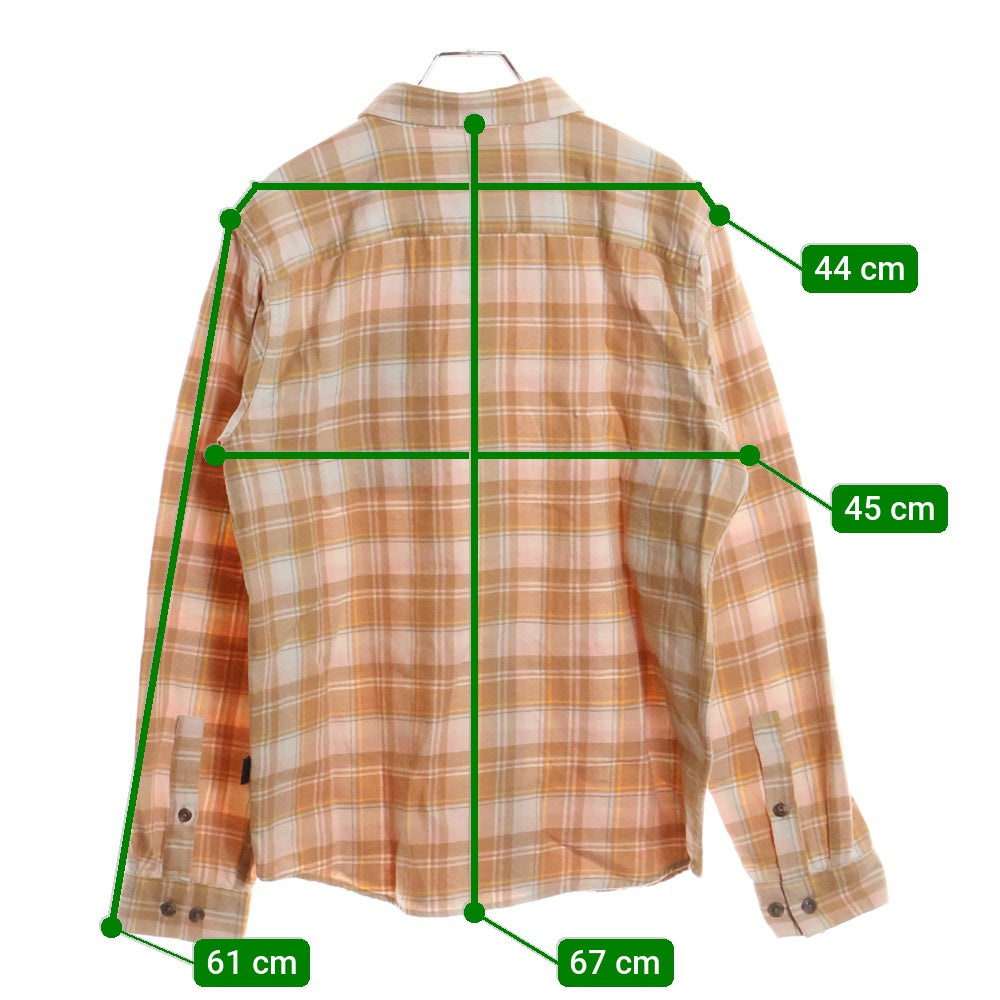 PATAGONIA(パタゴニア) 22SS 長袖チェックシャツ ネルシャツ オレンジ 42410SP22