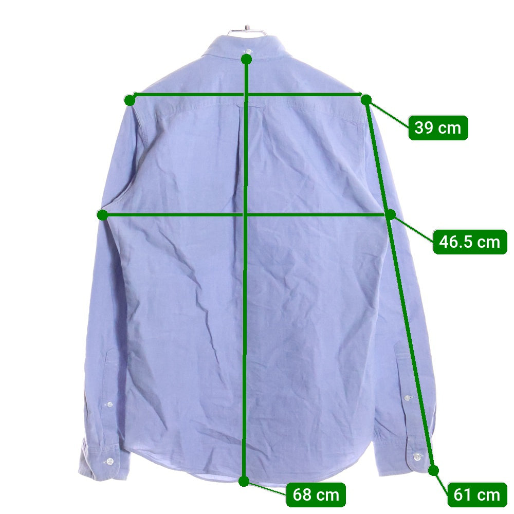 J.CREW(ジェイクルー) SLIM オックスフォード コットン長袖シャツ ブルー C4273