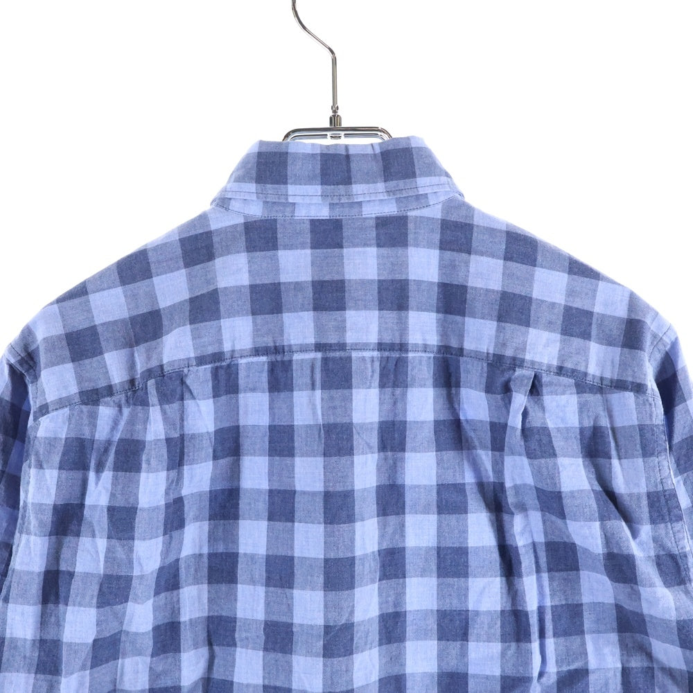 J.CREW(ジェイクルー) SLIM コットン長袖チェックシャツ ブルー G0631