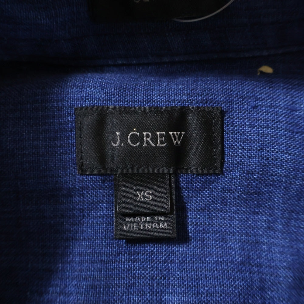 J.CREW(ジェイクルー) SLIM リネン長袖シャツ ブルー G0773