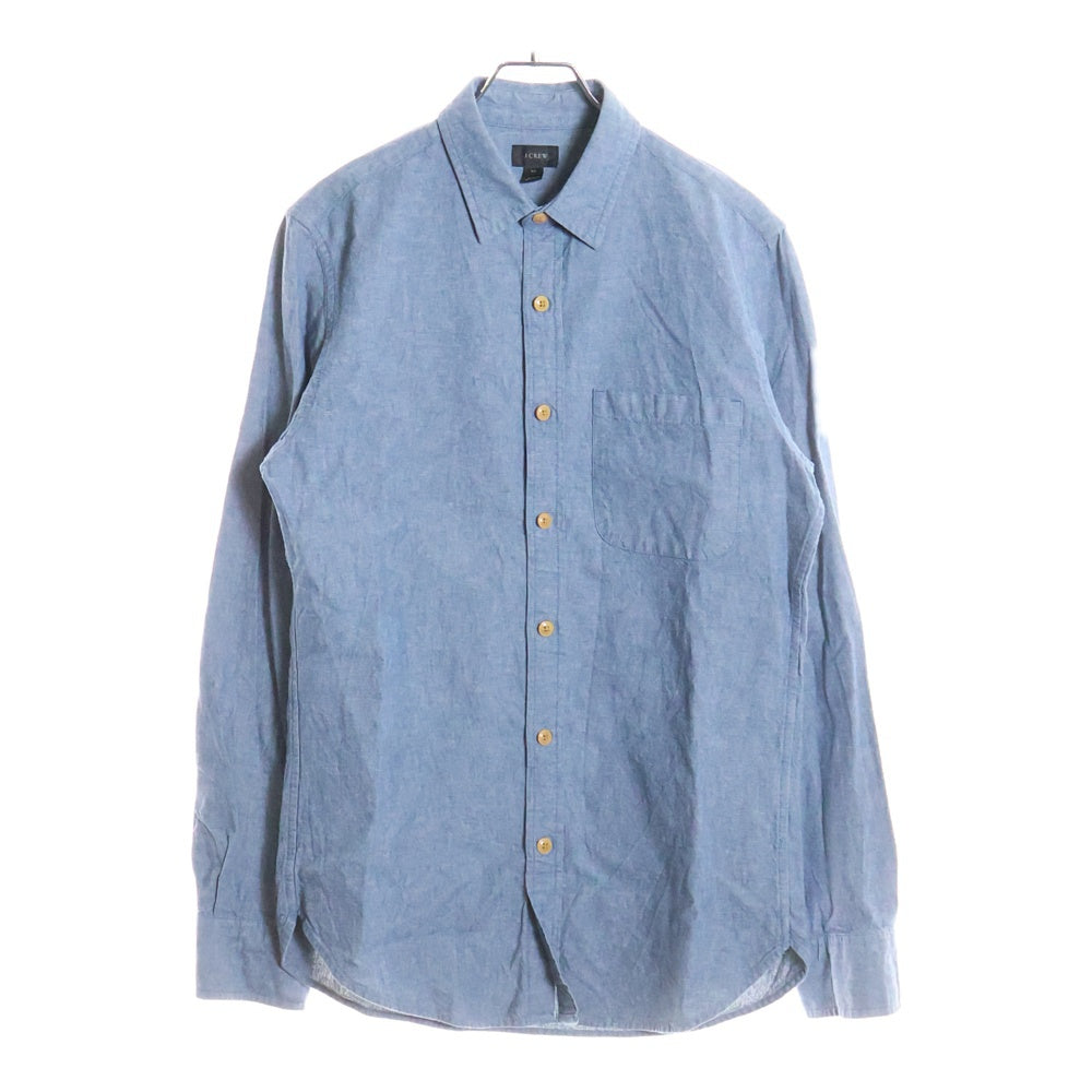 J.CREW(ジェイクルー) SLIM 長袖シャンブレーシャツ ブルー E6692
