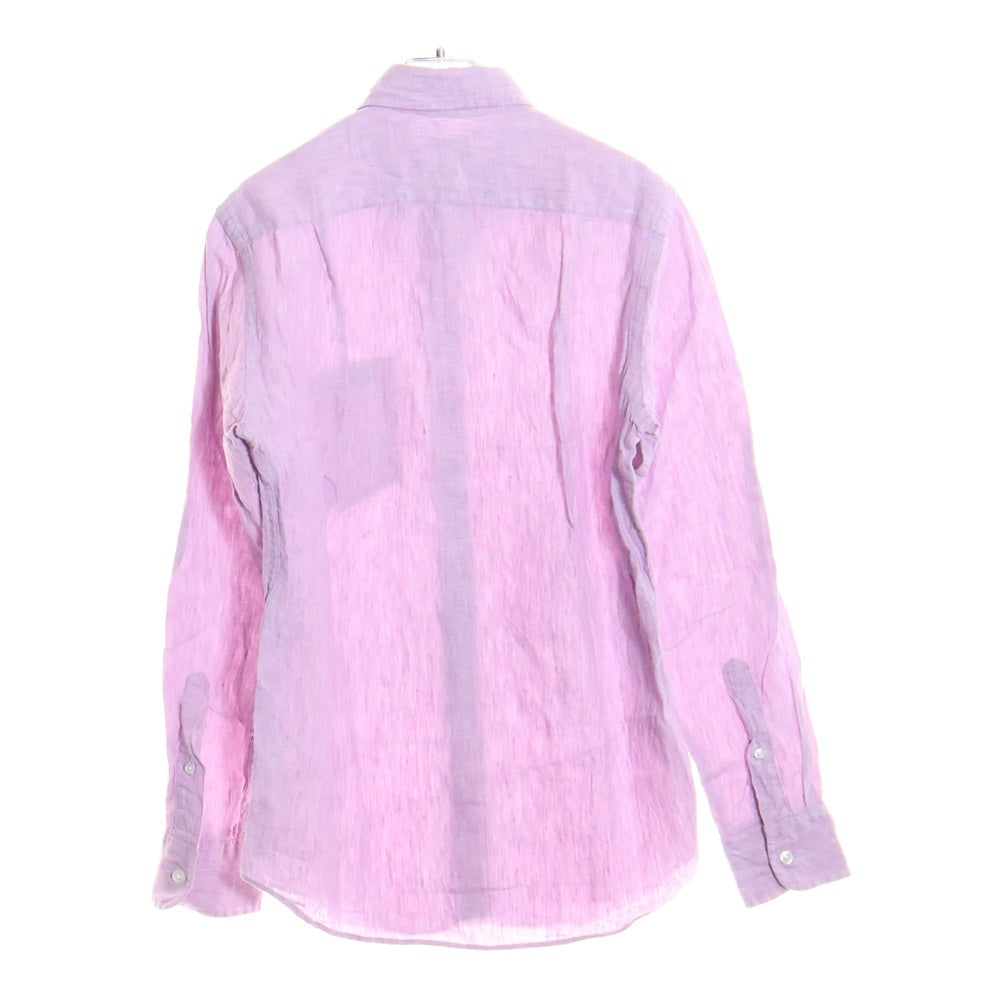 J.CREW(ジェイクルー) SLIM リネン長袖シャツ ピンク A2299
