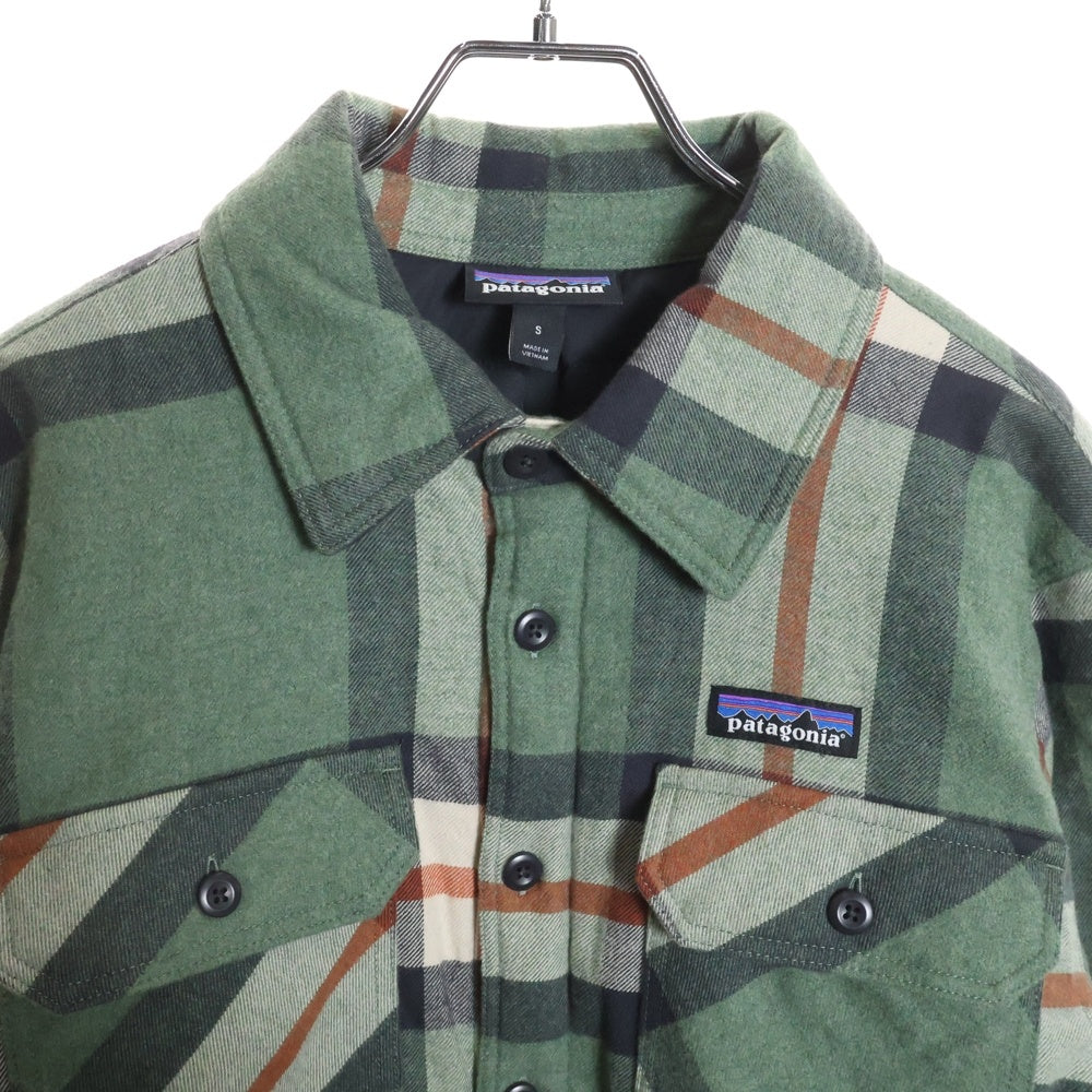 PATAGONIA(パタゴニア) Insulated Fjord Flannnel Shirt フランネルチェックシャツ ジャケット グリーン 20385FA22