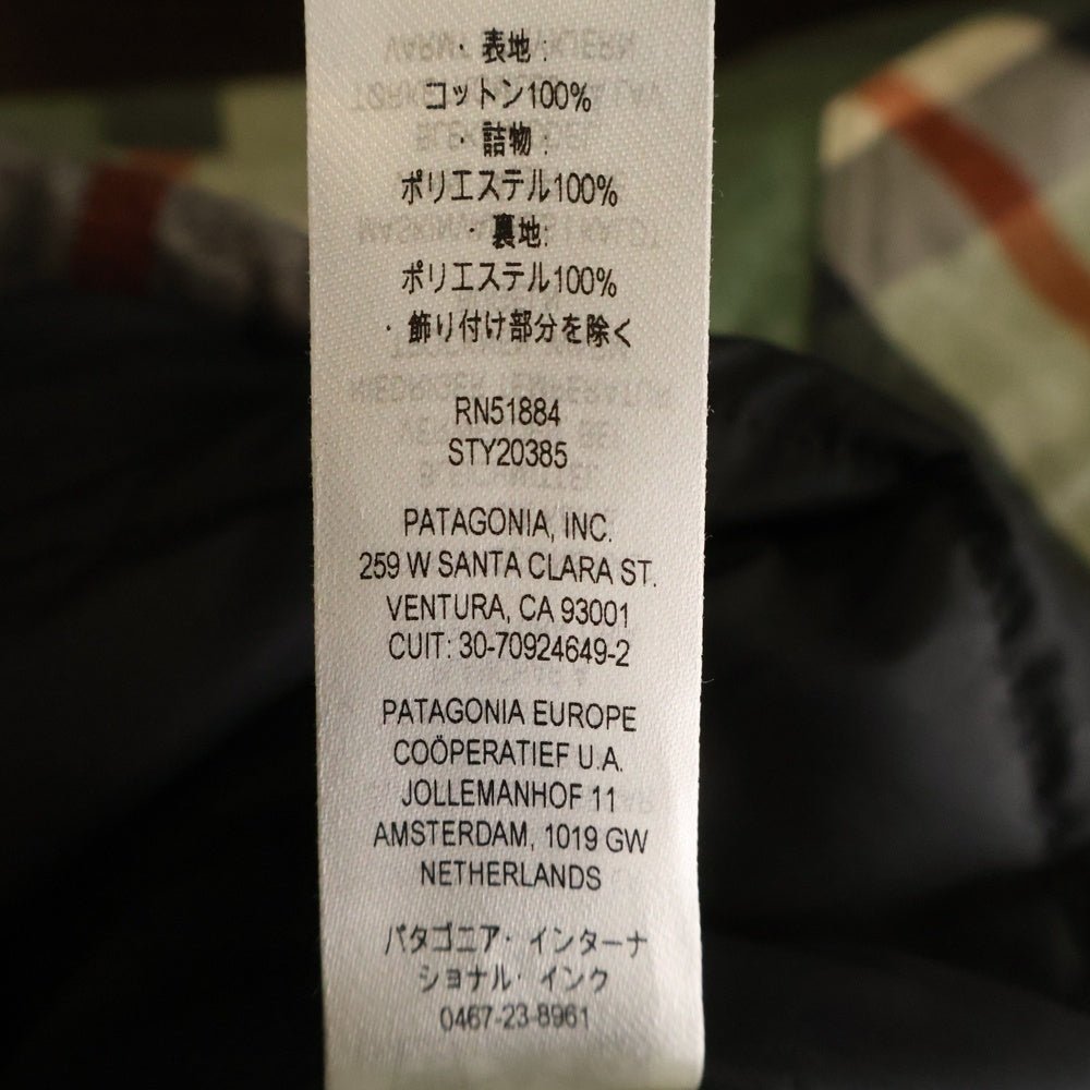 PATAGONIA(パタゴニア) Insulated Fjord Flannnel Shirt フランネルチェックシャツ ジャケット グリーン 20385FA22