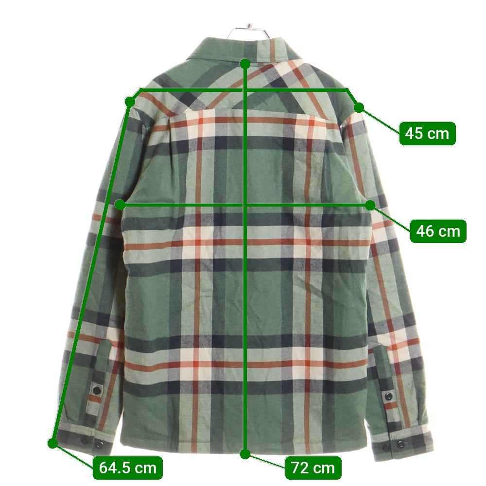 PATAGONIA(パタゴニア) Insulated Fjord Flannnel Shirt フランネルチェックシャツ ジャケット グリーン 20385FA22