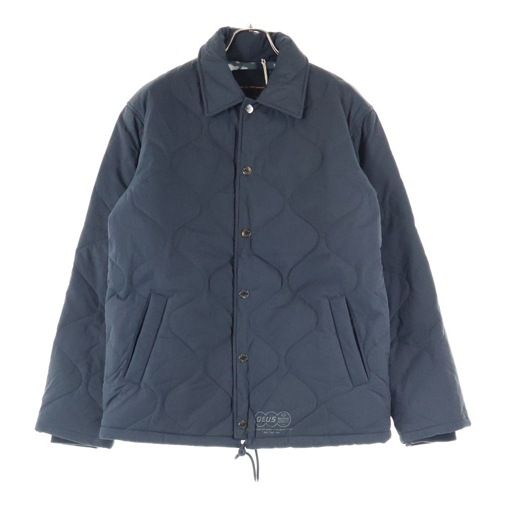 DEUS EX MACHINA(デウスエクスマキナ) FREDDY COACH JACKET 3M 裏地フリース キルティングジャケット ネイビー DMF246606