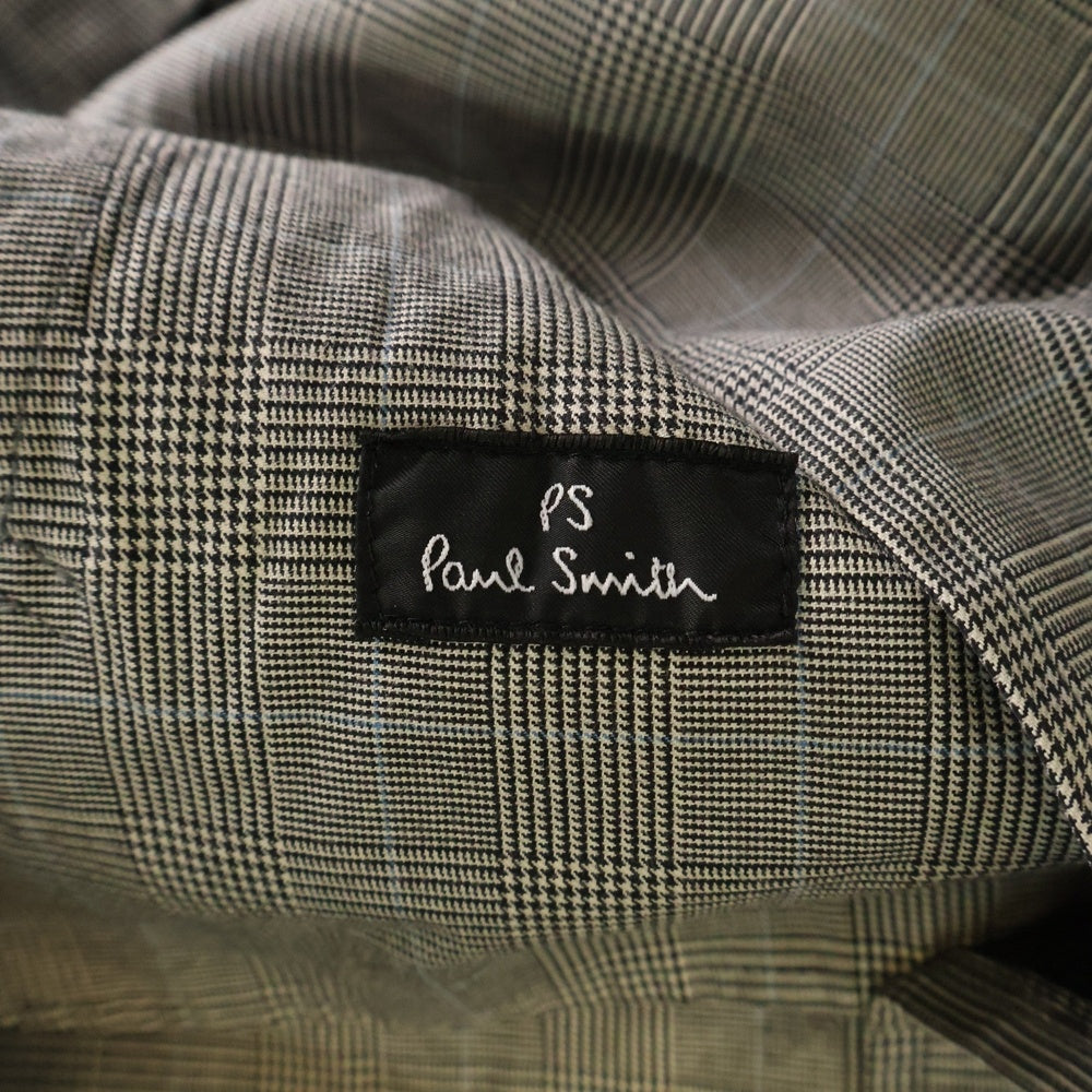 Paul Smith(ポールスミス) 千鳥格子柄 ステンカラーコート グレー BMA56-802-29