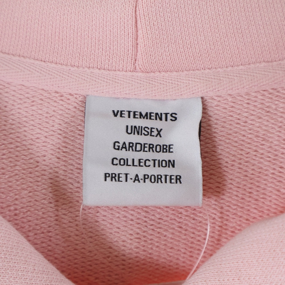 VETEMENTS(ヴェトモン) Dolphin Heart Print Hoodie ドルフィン ハートプリント プルオーバースウェットパーカー フーディー ピンク UA52TR790P