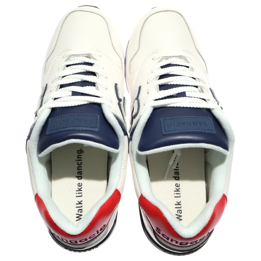 Sangacio(サンガッチョ) にゅ~ず トリコロール 10周年記念モデル ローカットスニーカー ホワイト US9.5/27.5cm