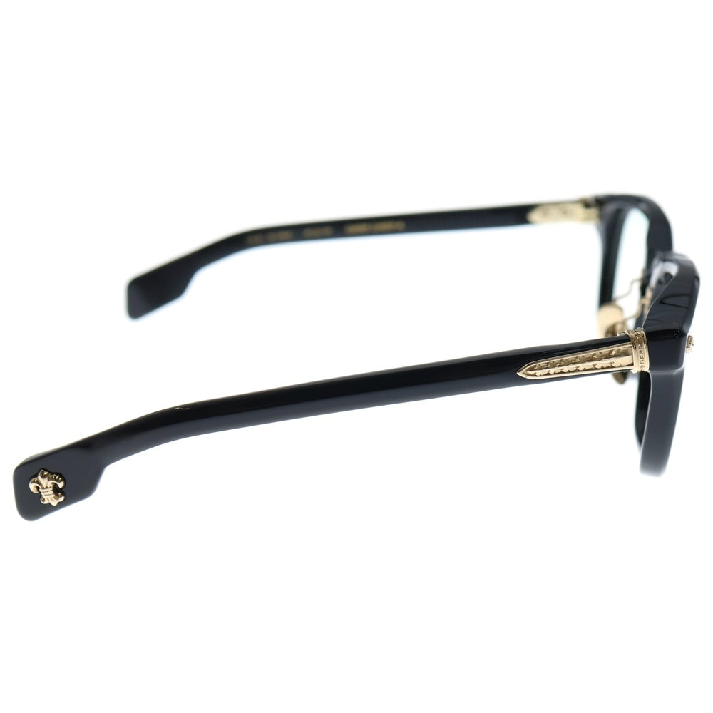 CHROME HEARTS(クロムハーツ) 18KGP CHIRP CHIRP‐A チャープ フレア フレームアイウェア メガネ 眼鏡 ブラック/ゴールド