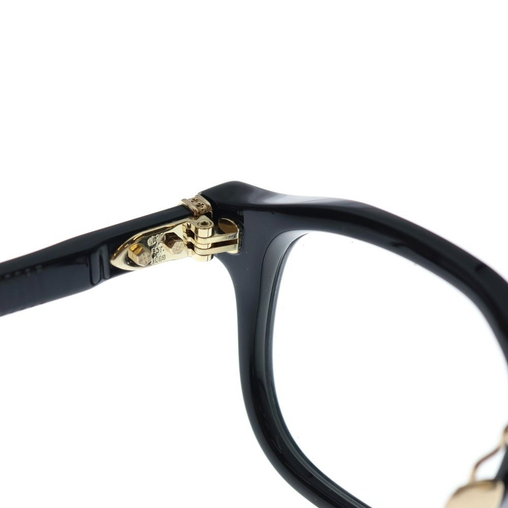 CHROME HEARTS(クロムハーツ) 18KGP CHIRP CHIRP‐A チャープ フレア フレームアイウェア メガネ 眼鏡 ブラック/ゴールド