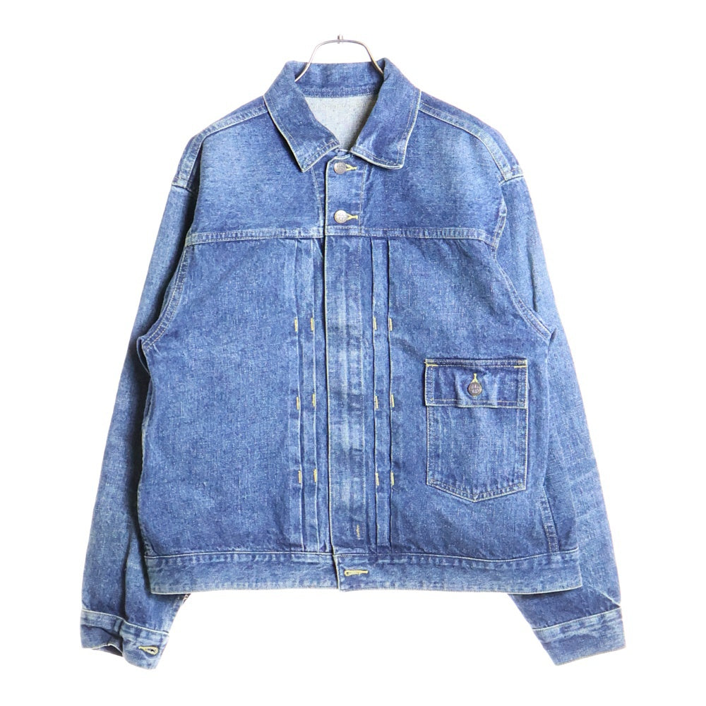 New Manual(ニュー マニュアル) #013 HEADLIGHT ZIP JACKET ヘッドライト ジップデニムジャケット インディゴ JK-YY-0006