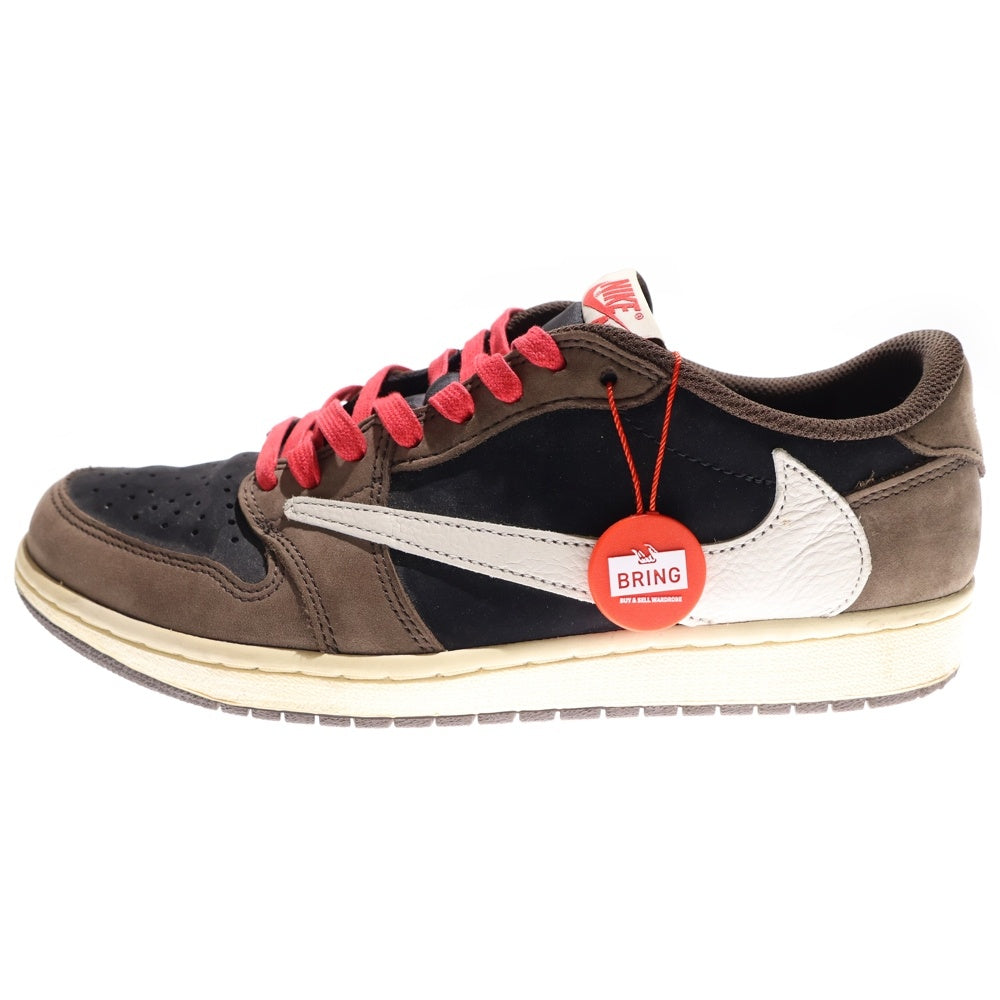 NIKE(ナイキ) ×TRAVIS SCOTT AIR JORDAN 1 LOW OG SP-T CQ4277-001 トラヴィススコット エアジョーダン1 ローカットスニーカー ブラウン US9.5/27.5cm