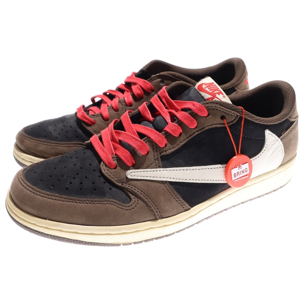 NIKE(ナイキ) ×TRAVIS SCOTT AIR JORDAN 1 LOW OG SP-T CQ4277-001 トラヴィススコット エアジョーダン1 ローカットスニーカー ブラウン US9.5/27.5cm