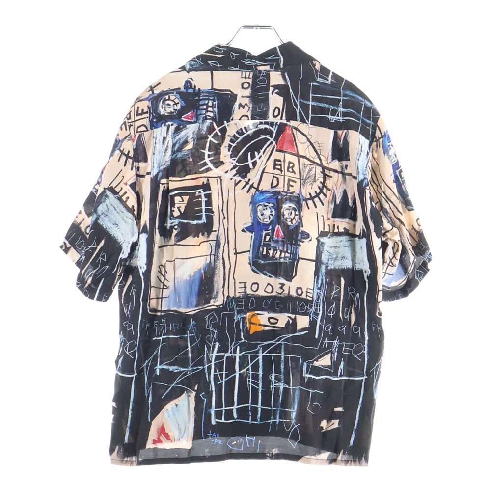 WACKO MARIA(ワコマリア) 22SS ×JEAN-MICHEL BASQUIAT HAWAIIAN SHIRT ジャン ミシェル バスキア 総柄 開襟 ハワイアンシャツ 半袖シャツ マルチ