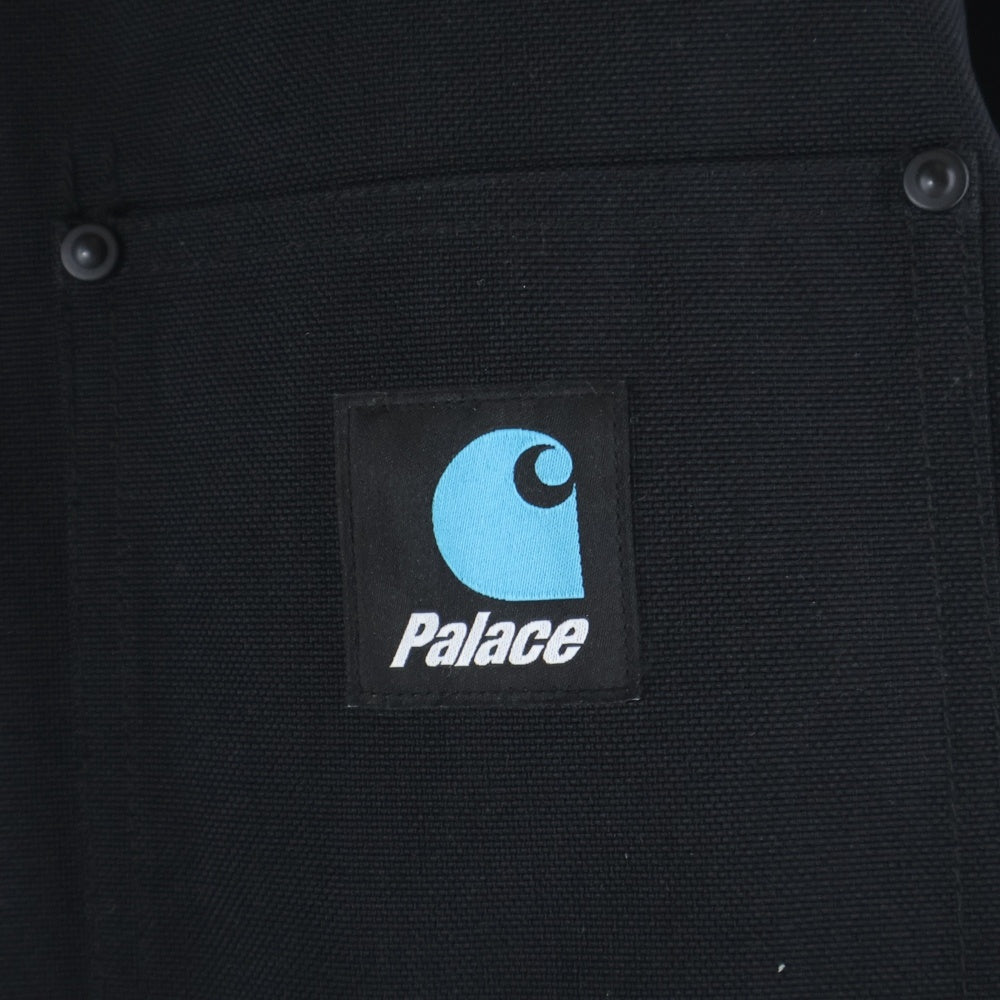 Palace Skateboards(パレススケートボーズ) 24AW ×CARHARTT WIP OG Chore Coat カーハート チョアコート 裏地キルティング ブラック/ブルー 80553.24PO10171.1124