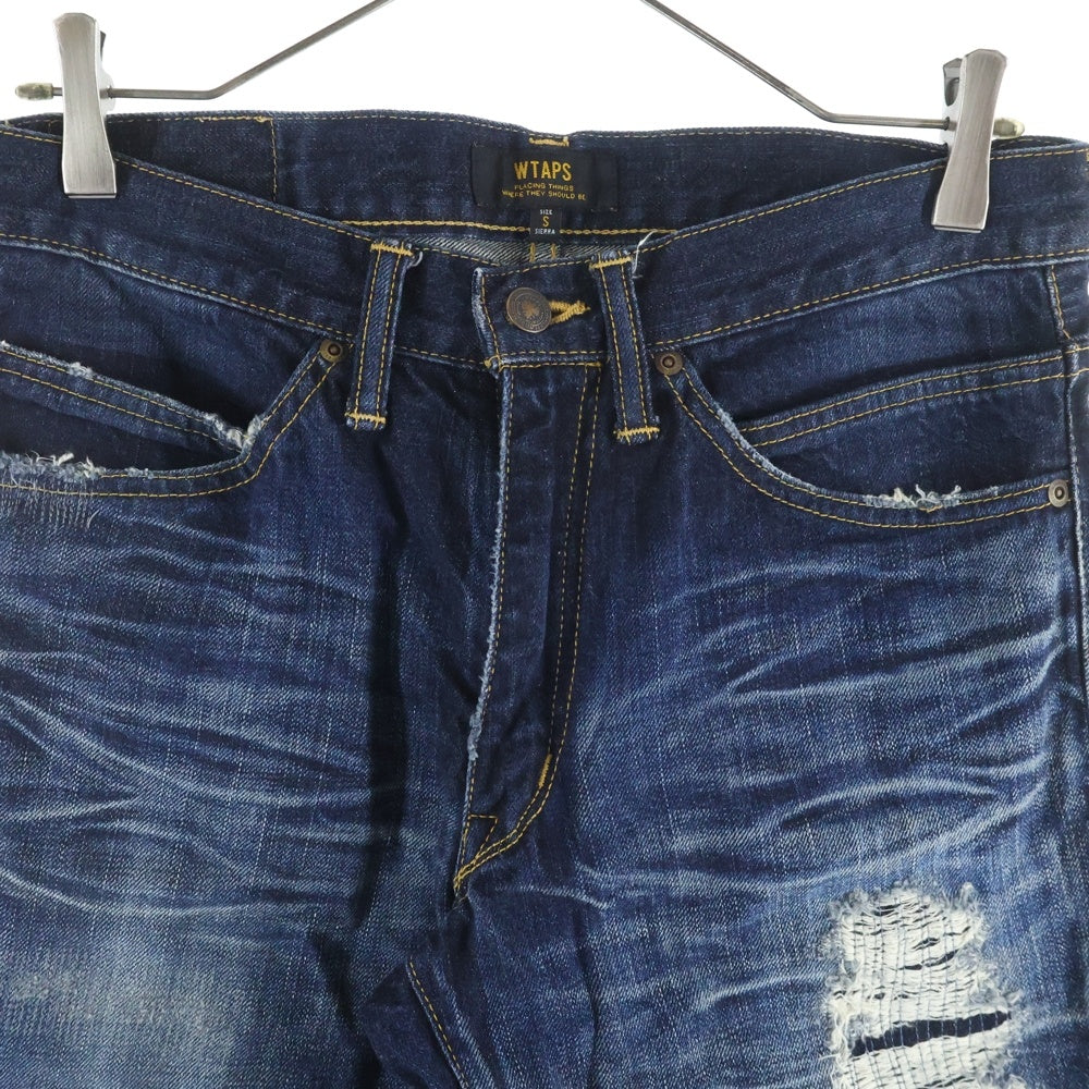 WTAPS(ダブルタップス) 15AW BLUES VERY SKINNY TRASH ストレートスキニー デニムパンツ ジーンズ インディゴ 151GWDT-PTM06
