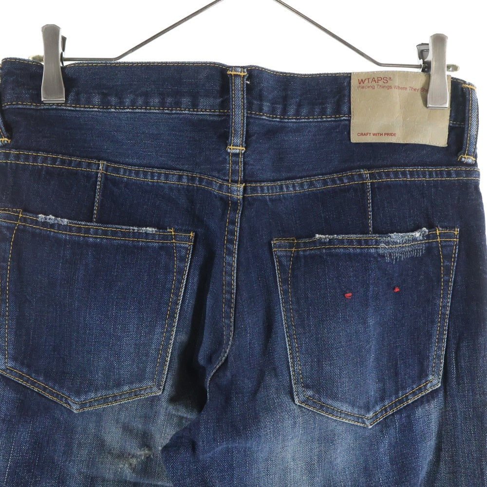 WTAPS(ダブルタップス) 15AW BLUES VERY SKINNY TRASH ストレートスキニー デニムパンツ ジーンズ インディゴ 151GWDT-PTM06