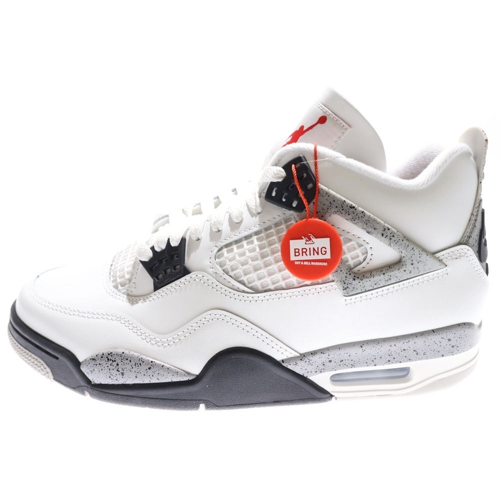 NIKE(ナイキ) AIR JORDAN 4 RETRO WHITECEMENT 2025 エアジョーダン4 レトロ ホワイトセメント ローカットスニーカー ホワイト US9/27.0cm FV5029-100