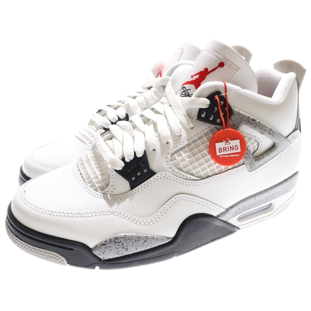 NIKE(ナイキ) AIR JORDAN 4 RETRO WHITECEMENT 2025 エアジョーダン4 レトロ ホワイトセメント ローカットスニーカー ホワイト US9/27.0cm FV5029-100