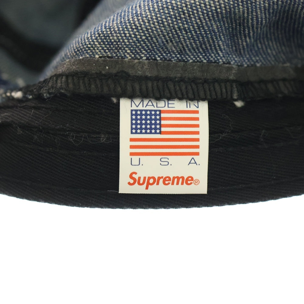 SUPREME(シュプリーム) 17SS Washed Chino Twill Camp Cap Denim ボックスロゴ ウォッシュドチノツイルキャンプキャップ デニム 帽子 インディゴ