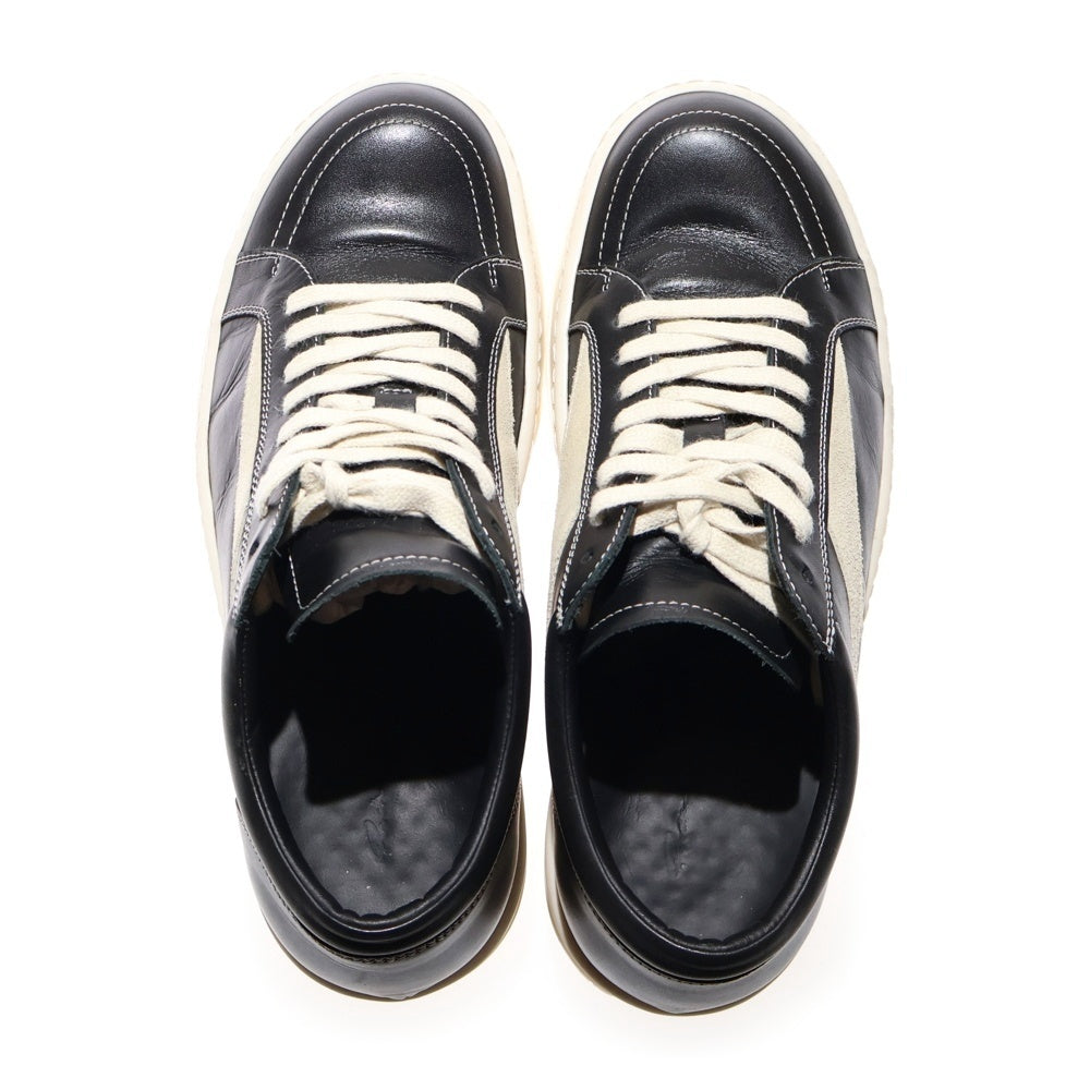Rick Owens(リックオウエンス) VINTAGE SNEAKS ヴィンテージスニーカー レザーローカットシューズ ブラック RR01D3897-LHLLVS