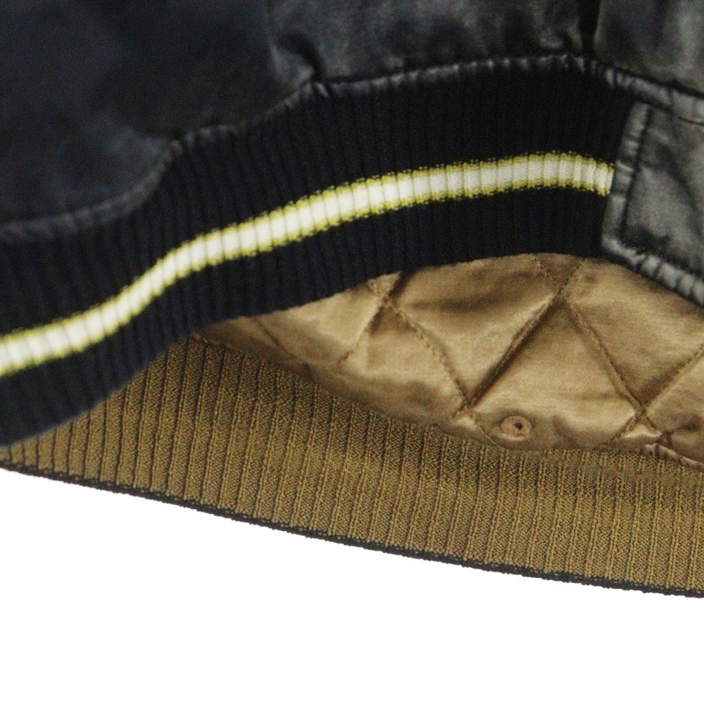 MAISON MIHARAYASUHIRO(メゾンミハラヤスヒロ) SOUVENIR JACKET ダメージ加工 スーベニアジャケット スカジャン ブラック J14BL141