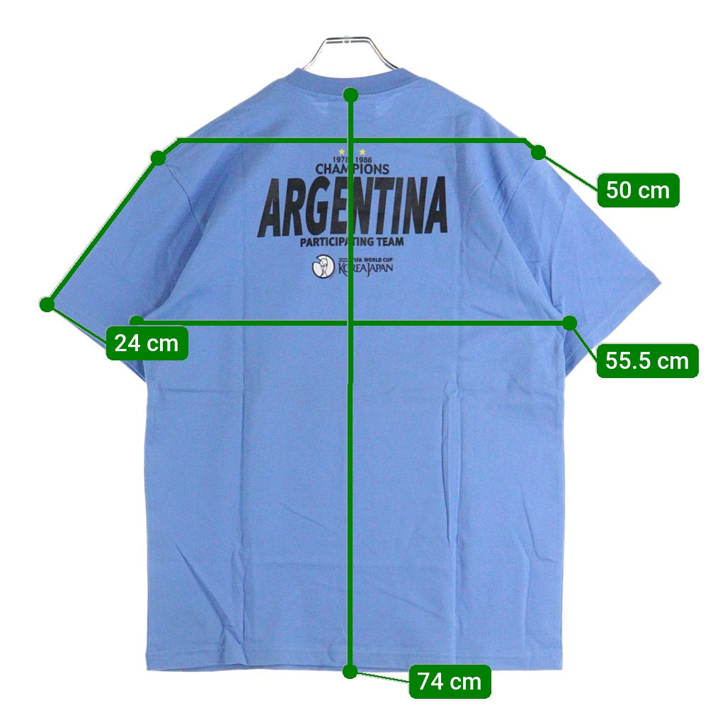 VINTAGE(ヴィンテージ) 00S 2002 FIFA World Cup Korea Japan 日韓ワールドカップ 半袖Tシャツ ブルー