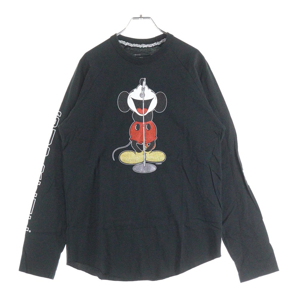 SUPREME(シュプリーム) 25AW ×Number (N)ine ×Mickey Mouse Raglan L/S Top ナンバーナイン x ミッキーマウス ラグラン 長袖Tシャツ ブラック