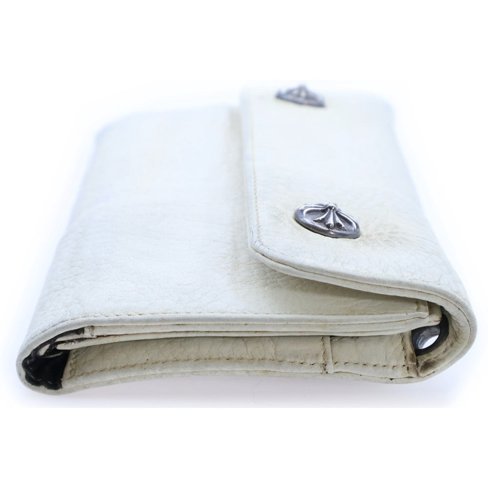 CHROME HEARTS(クロムハーツ) WAVE ウェーブ レザーウォレット 財布 ホワイト