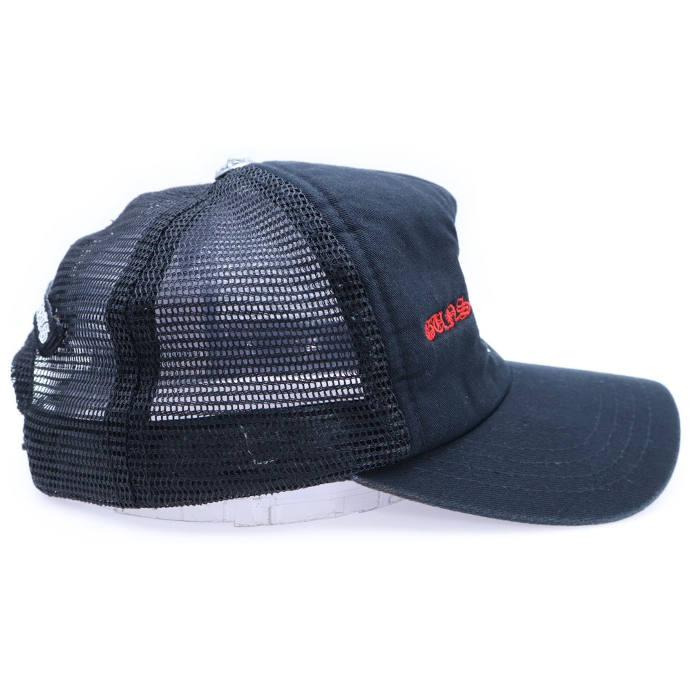 CHROME HEARTS(クロムハーツ) TRUCKER CAP CHプラス プリント トラッカーメッシュキャップ ブラック