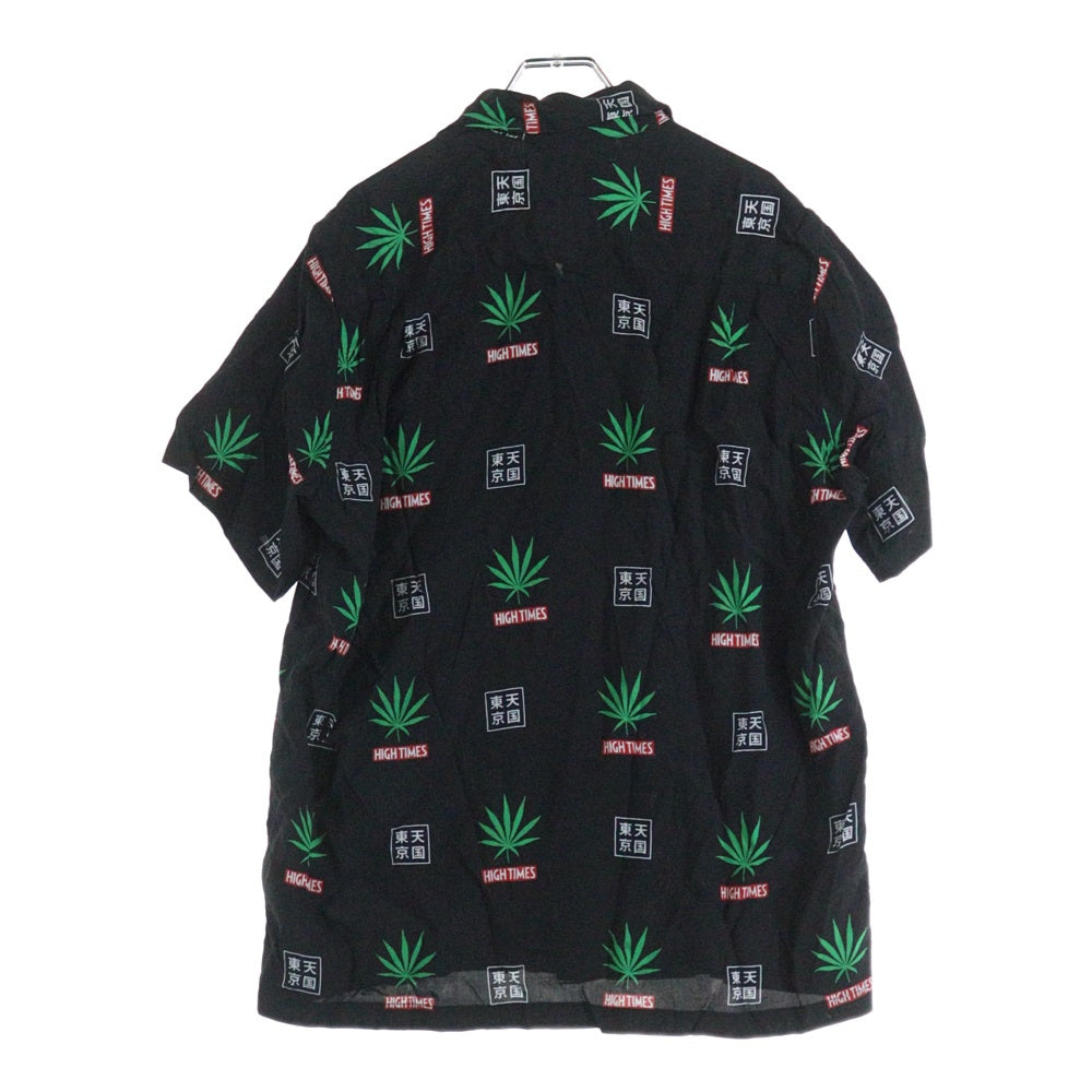 WACKO MARIA(ワコマリア) 20SS ×HIGHTIMES HAWAIIAN SHIRTS ハイタイムズ ハワイアン 半袖シャツ ブラック