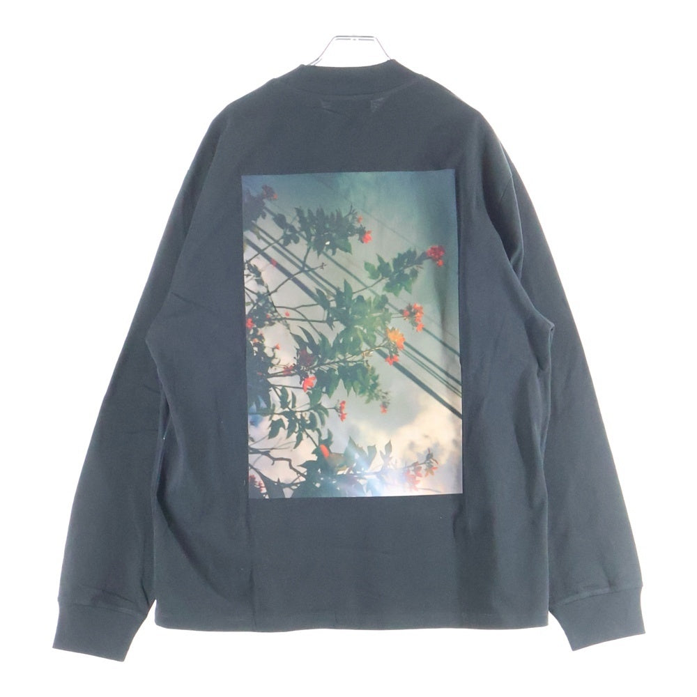 FEAR OF GOD ESSENTIALS(フィアオブゴッド エッセンシャルズ) L/S T-SHIRT FLOWER バックフラワーフォトプリント 長袖Tシャツ ロンT ブラック