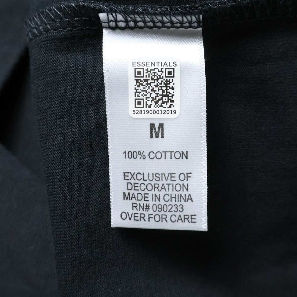 FEAR OF GOD ESSENTIALS(フィアオブゴッド エッセンシャルズ) L/S T-SHIRT FLOWER バックフラワーフォトプリント 長袖Tシャツ ロンT ブラック
