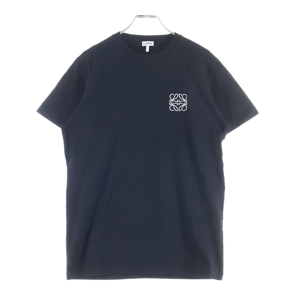 LOEWE(ロエベ) T-Shirt グリッチ アナグラムロゴ刺繍 半袖Tシャツ ブラック H526Y22J61