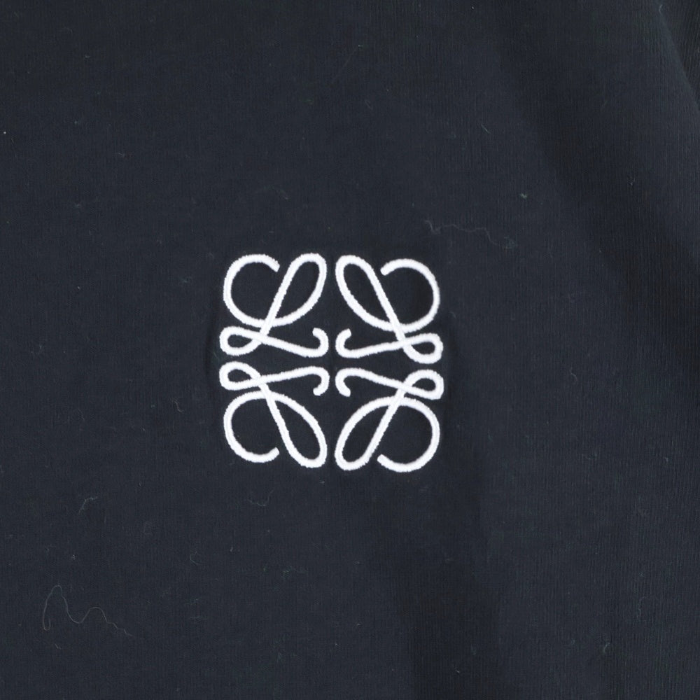 LOEWE(ロエベ) T-Shirt グリッチ アナグラムロゴ刺繍 半袖Tシャツ ブラック H526Y22J61