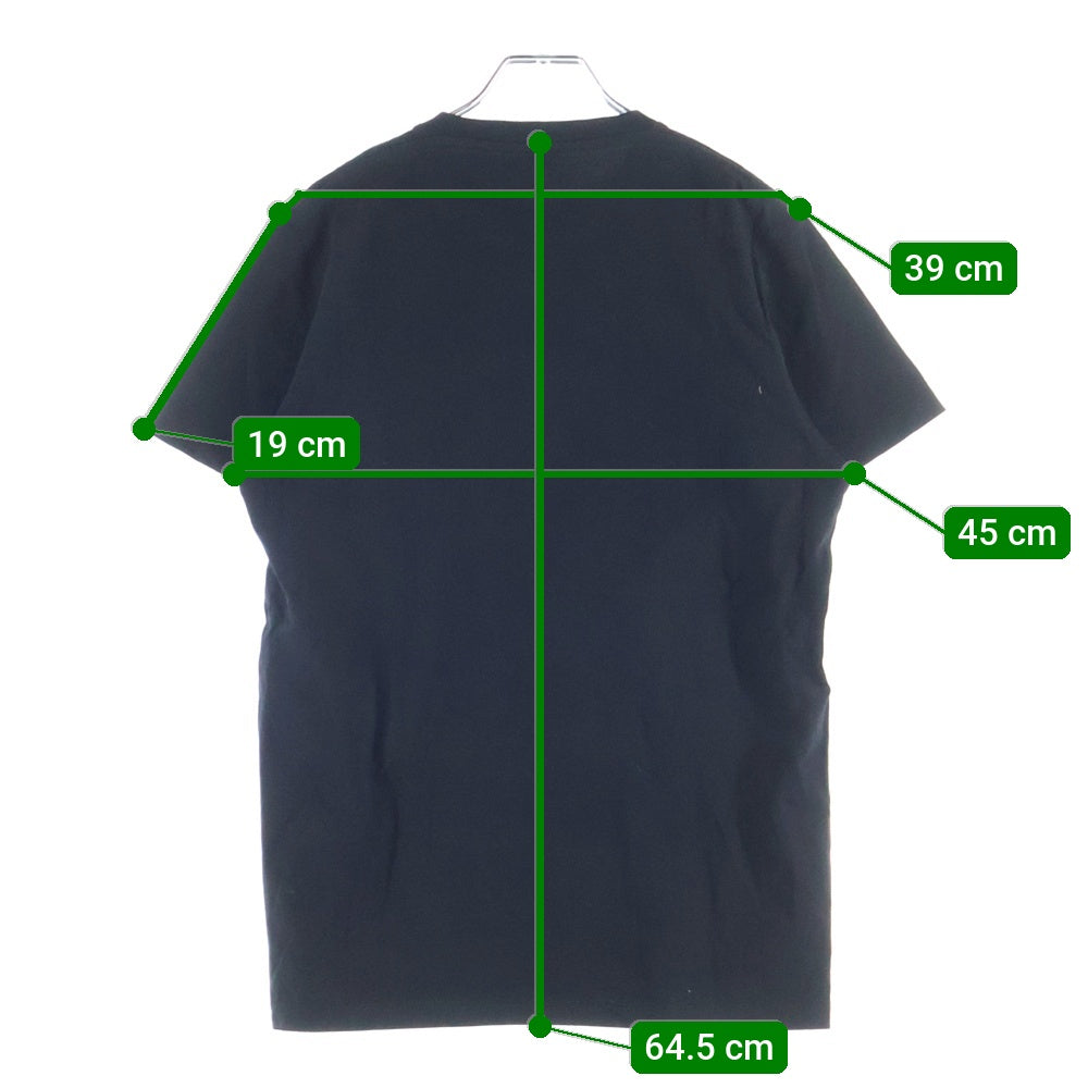 LOEWE(ロエベ) T-Shirt グリッチ アナグラムロゴ刺繍 半袖Tシャツ ブラック H526Y22J61